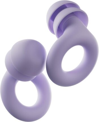 2  Ear Plugs with Double Tips – Ultra-Comfy Reusable Earplugs for Sleep, Focus, Travel, Noise Sensitivity | Flexible Protection | 24 dB (SNR) Noise Reduction + 3 dB with Double Tips