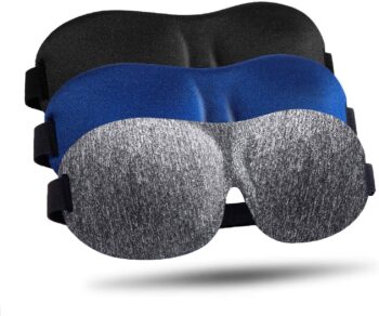 Sleep Mask for Side Sleeper 3 Pack, Blackout 3D Eye Mask for Sleeping, Night Blindfold for Men Women