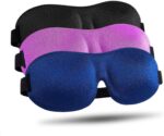 Sleep Mask for Side Sleeper 3 Pack, Blackout 3D Eye Mask for Sleeping, Night Blindfold for Men Women